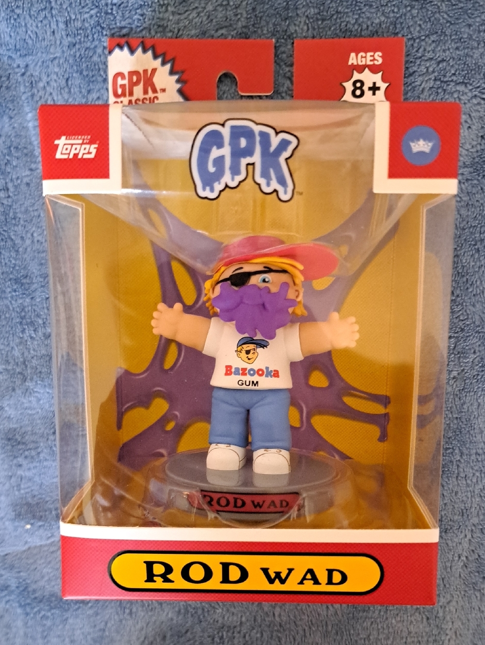 Topps GPK Rodwad Figure - Purple Beard, Blue Pants, Pink Hat